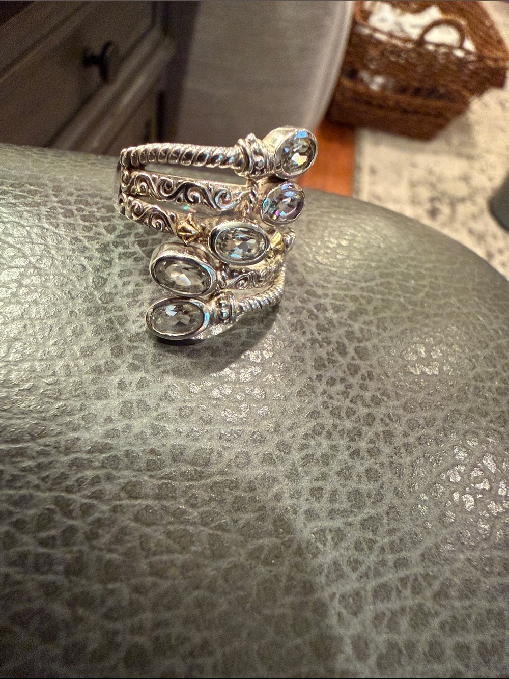 Diamonique Sterling Ring